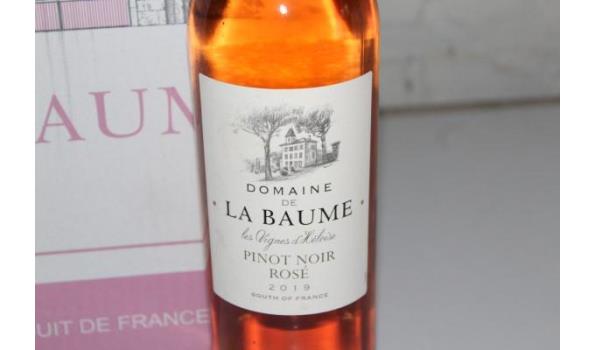 18 flessen à 75cl rose wijn Domaine de la Baume, Pinot Noir, 20019